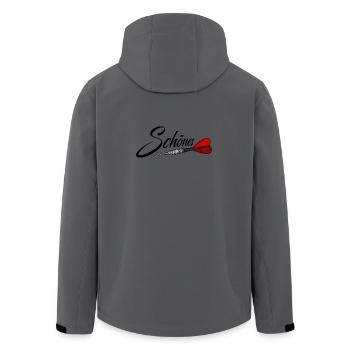 Beautiful with darts, darts, darts - Men’s Recycled Softshell Jacket by Stanley/Stella - anthracite - Back - AI Model Male 185 light (185cm)