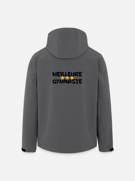 Meilleure Gymnaste - Veste softshell homme en polyester recyclé Stanley/Stella - charbon