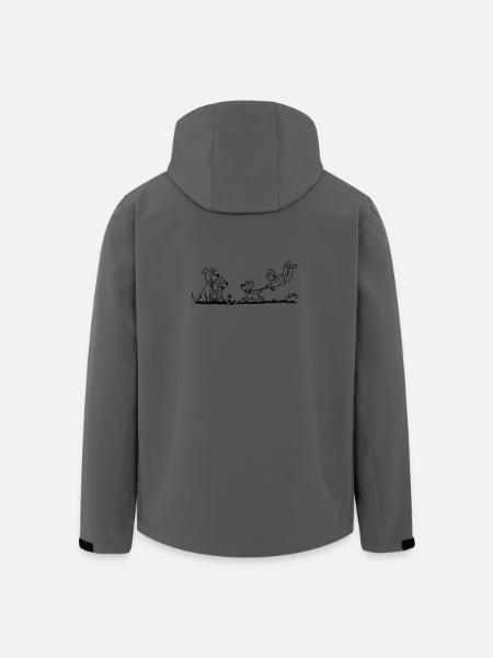Walking The Dog - Men’s Recycled Softshell Jacket by Stanley/Stella - anthracite
