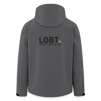 Pride Month - Equality Hurts No One - Men’s Recycled Softshell Jacket by Stanley/Stella - anthracite - Back - AI Model Male 185 light (185cm)
