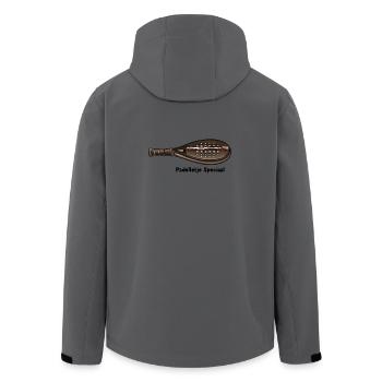 Padelle Special - Men’s Recycled Softshell Jacket by Stanley/Stella - anthracite - Back - AI Model Male 185 light (185cm)