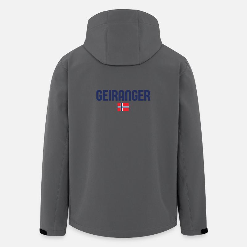 GEIRANGER Norway - Men’s Recycled Softshell Jacket by Stanley/Stella - anthracite