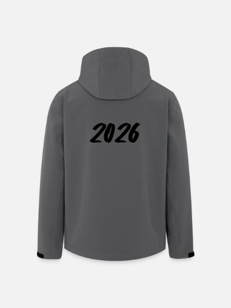 Year 2026 Brushstroke - Men’s Recycled Softshell Jacket by Stanley/Stella - anthracite