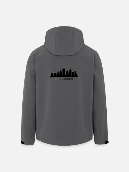Pittsburgh Skyline - Men’s Recycled Softshell Jacket by Stanley/Stella - anthracite
