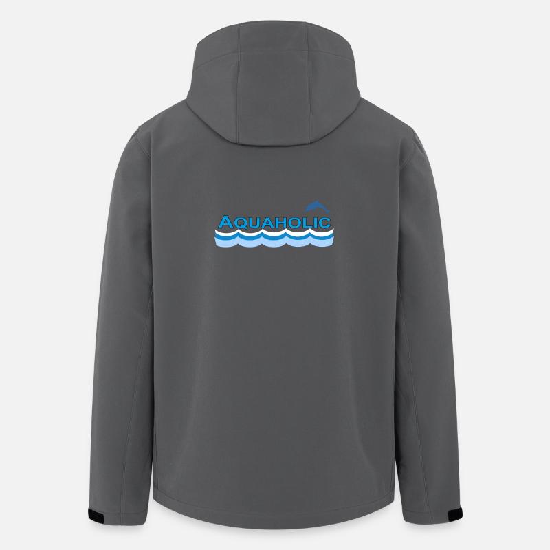 AQUAHOLIC - Recycelte Männer Softshell-Jacke von Stanley/Stella - Anthrazit