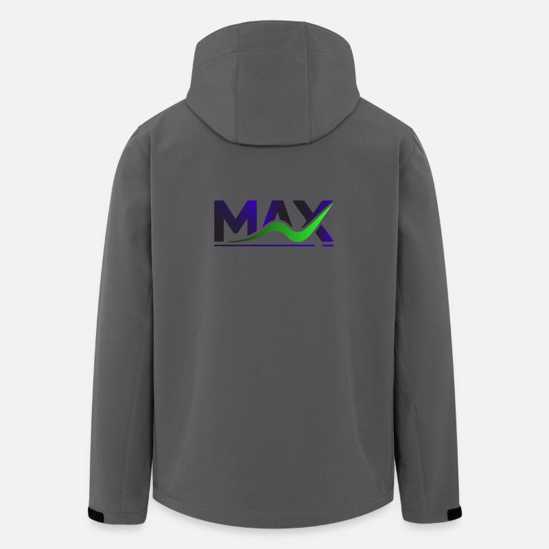 MAX Wave Gradient Logo Tee - Men’s Recycled Softshell Jacket by Stanley/Stella - anthracite