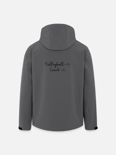 Volleyball-Trainer - Recycelte Männer Softshell-Jacke von Stanley/Stella - Anthrazit