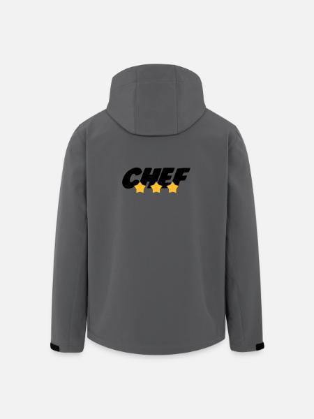 Chef cooking - Veste softshell homme en polyester recyclé Stanley/Stella - charbon