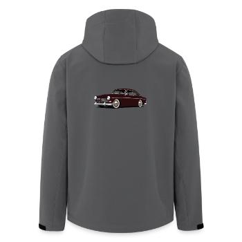 120 Series Single Custom - Men’s Recycled Softshell Jacket by Stanley/Stella - anthracite - Back - AI Model Male 185 light (185cm)