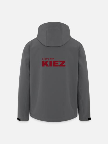I LOVE MY KIEZ - Recycelte Männer Softshell-Jacke von Stanley/Stella - Anthrazit