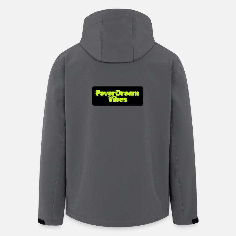 Fever Dream Vibes : Lettrage néon - Veste softshell homme en polyester recyclé Stanley/Stella - charbon