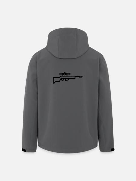 Sniper - Veste softshell homme en polyester recyclé Stanley/Stella - charbon