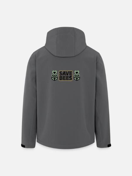 Save Bees Bees Flowers Conservation Beekeeper - Men’s Recycled Softshell Jacket by Stanley/Stella - anthracite