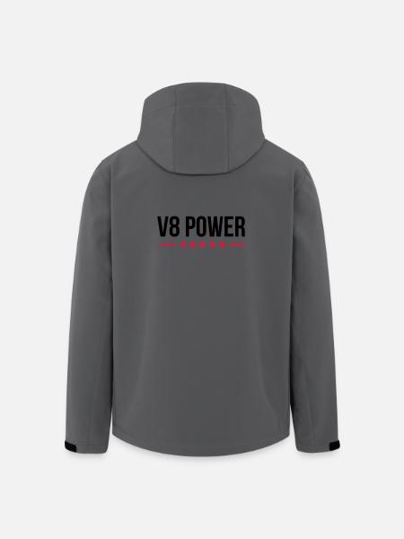 V8 Power - Veste softshell homme en polyester recyclé Stanley/Stella - charbon