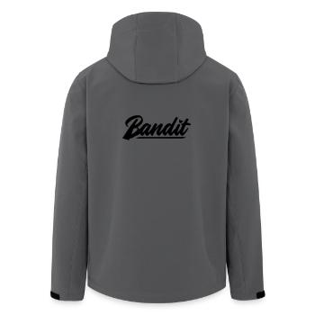bandit motorrad rebell patch sticker aufkleber - Recycelte Männer Softshell-Jacke von Stanley/Stella - Anthrazit - Hinten - AI Model Male 185 light (185cm)