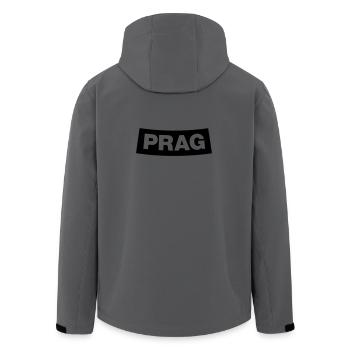 Prag Chapter Element 1C (JGA MC-Rocker-Style) - Recycelte Männer Softshell-Jacke von Stanley/Stella - Anthrazit - Hinten - AI Model Male 185 light (185cm)