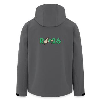 Pension 2026 – Funny pun retirement, pension - Men’s Recycled Softshell Jacket by Stanley/Stella - anthracite - Back - AI Model Male 185 light (185cm)