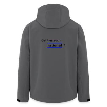 Rationnel - Veste softshell homme en polyester recyclé Stanley/Stella - charbon - Dos - AI Model Male 185 light (185cm)