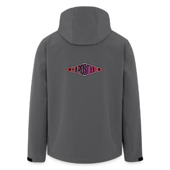 Hardstyle Hemd - Hardcore Techno Rave Vibes - Recycelte Männer Softshell-Jacke von Stanley/Stella - Anthrazit - Hinten - AI Model Male 185 light (185cm)