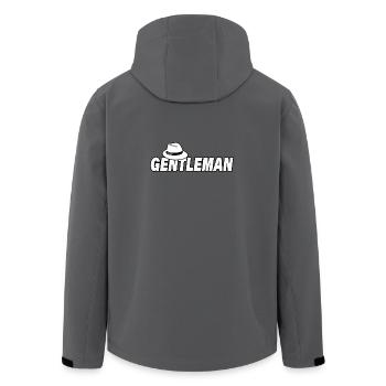 GENTLEMAN - Recycelte Männer Softshell-Jacke von Stanley/Stella - Anthrazit - Hinten - AI Model Male 185 light (185cm)