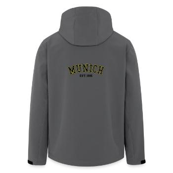 Munich_Est_1995 - Recycelte Männer Softshell-Jacke von Stanley/Stella - Anthrazit - Hinten - AI Model Male 185 light (185cm)