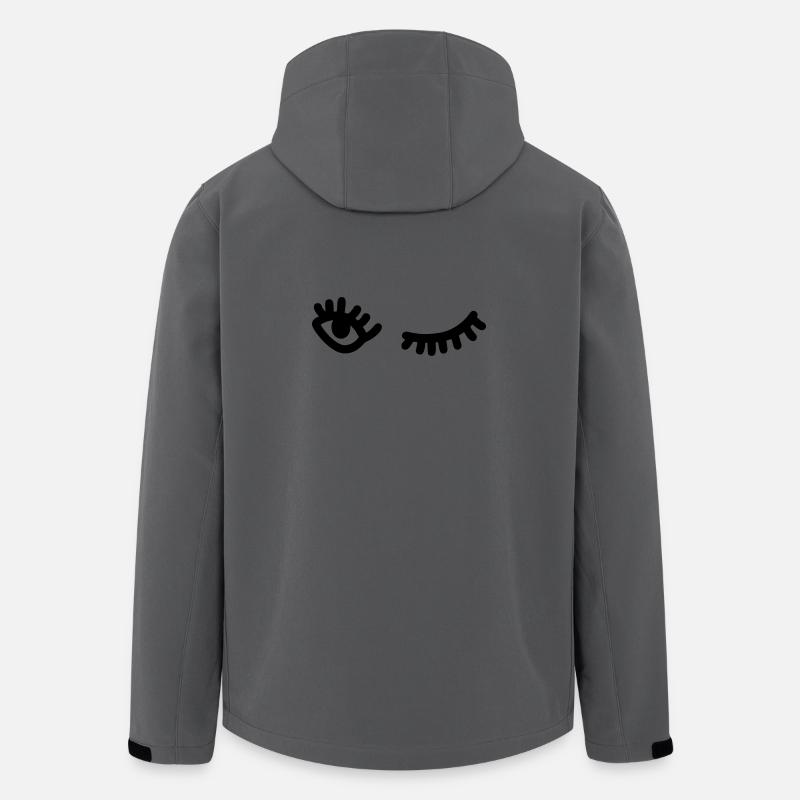 Clin d’œil - Veste softshell homme en polyester recyclé Stanley/Stella - charbon