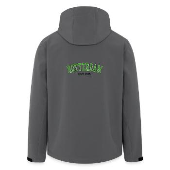 Rotterdam Est.1975 - Recycelte Männer Softshell-Jacke von Stanley/Stella - Anthrazit - Hinten - AI Model Male 185 light (185cm)