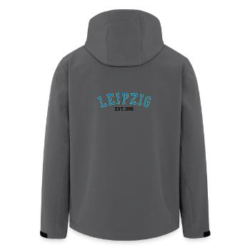 Leipzig Fondé en 1995 - Veste softshell homme en polyester recyclé Stanley/Stella - charbon - Dos - AI Model Male 185 light (185cm)