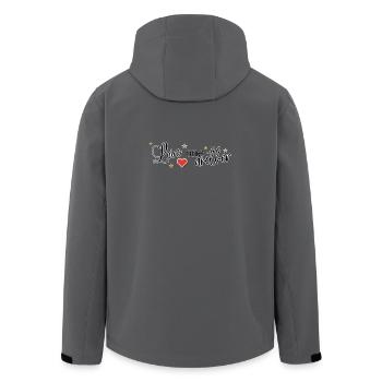 Love Another Heart - Men’s Recycled Softshell Jacket by Stanley/Stella - anthracite - Back - AI Model Male 185 light (185cm)