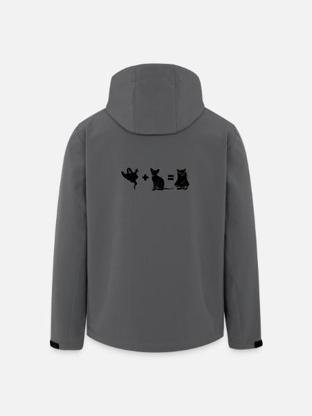 Funny Halloween Dog Ghost - Recycelte Männer Softshell-Jacke von Stanley/Stella - Anthrazit
