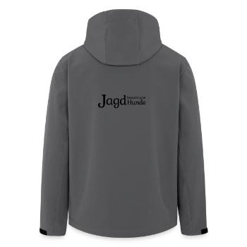 Jagdhunde - Recycelte Männer Softshell-Jacke von Stanley/Stella - Anthrazit - Hinten - AI Model Male 185 light (185cm)