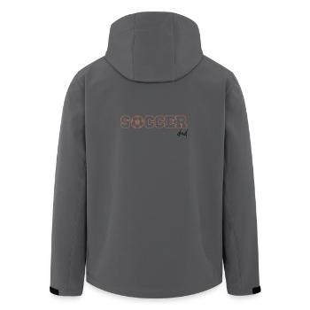 Soccer dad - Recycelte Männer Softshell-Jacke von Stanley/Stella - Anthrazit - Hinten - AI Model Male 185 light (185cm)