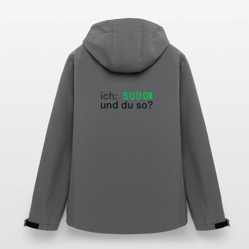 ich: SUDO und du so? Linux Programmierer - dunkel Recycelte Männer Softshell-Jacke von Stanley/Stella