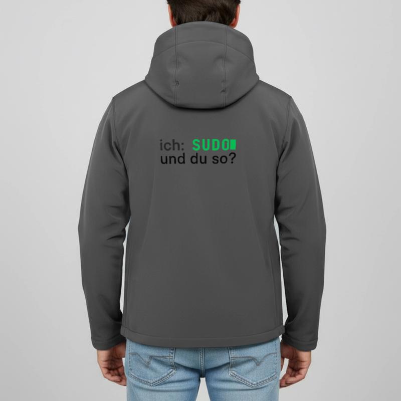 ich: SUDO und du so? Linux Programmierer - dunkel Recycelte Männer Softshell-Jacke von Stanley/Stella