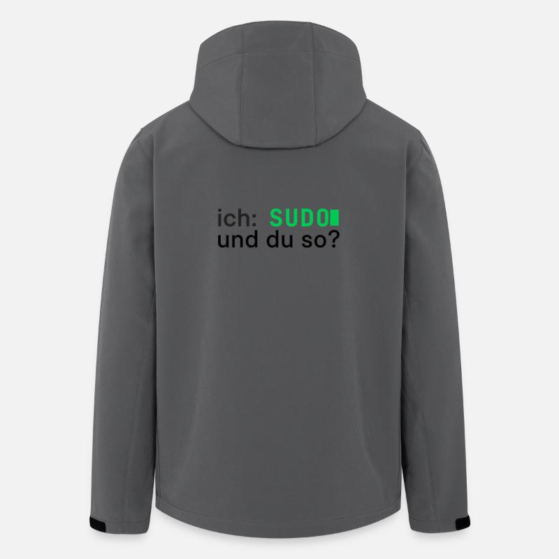 ich: SUDO und du so? Linux Programmierer - dunkel - Recycelte Männer Softshell-Jacke von Stanley/Stella - Anthrazit