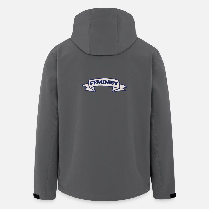 Feministischer Bannerstolz - Recycelte Männer Softshell-Jacke von Stanley/Stella - Anthrazit