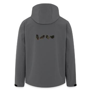 Succursales maison redstart - Veste softshell homme en polyester recyclé Stanley/Stella - charbon - Dos - AI Model Male 185 light (185cm)