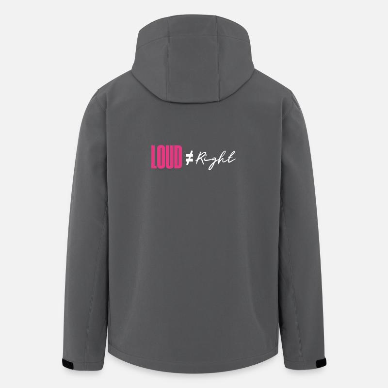 Laut ist nicht gleich Recht - Recycelte Männer Softshell-Jacke von Stanley/Stella - Anthrazit