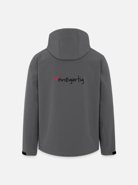 #einzigartig - Recycelte Männer Softshell-Jacke von Stanley/Stella - Anthrazit