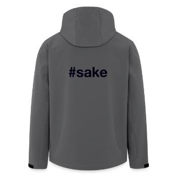 Sake - Men’s Recycled Softshell Jacket by Stanley/Stella - anthracite - Back - AI Model Male 185 light (185cm)