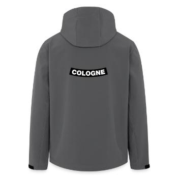 Cologne Chapter Element (JGA MC-Rocker-Design) - Recycelte Männer Softshell-Jacke von Stanley/Stella - Anthrazit - Hinten - AI Model Male 185 light (185cm)
