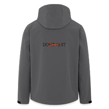 Don't quit - do it! Motivation Quote - Men’s Recycled Softshell Jacket by Stanley/Stella - anthracite - Back - AI Model Male 185 light (185cm)