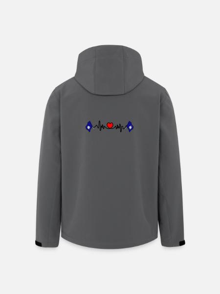 Herzfrequenz-Cardio für Kentucky - Recycelte Männer Softshell-Jacke von Stanley/Stella - Anthrazit