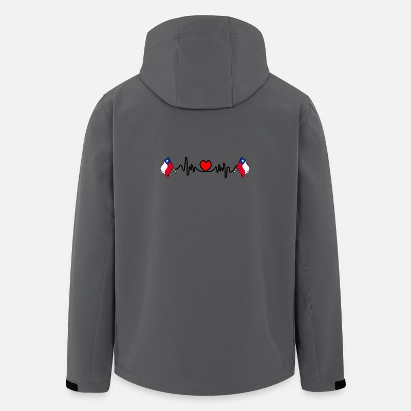 Heart rate cardio for Chile - Men’s Recycled Softshell Jacket by Stanley/Stella - anthracite