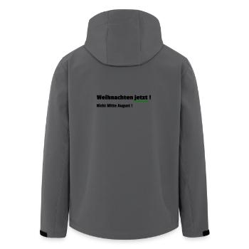 Christmas Now - Men’s Recycled Softshell Jacket by Stanley/Stella - anthracite - Back - AI Model Male 185 light (185cm)