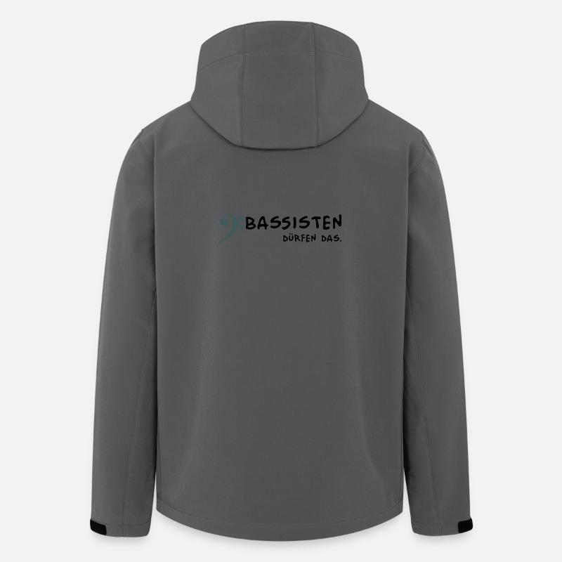Bassisten dürfen dass - Recycelte Männer Softshell-Jacke von Stanley/Stella - Anthrazit