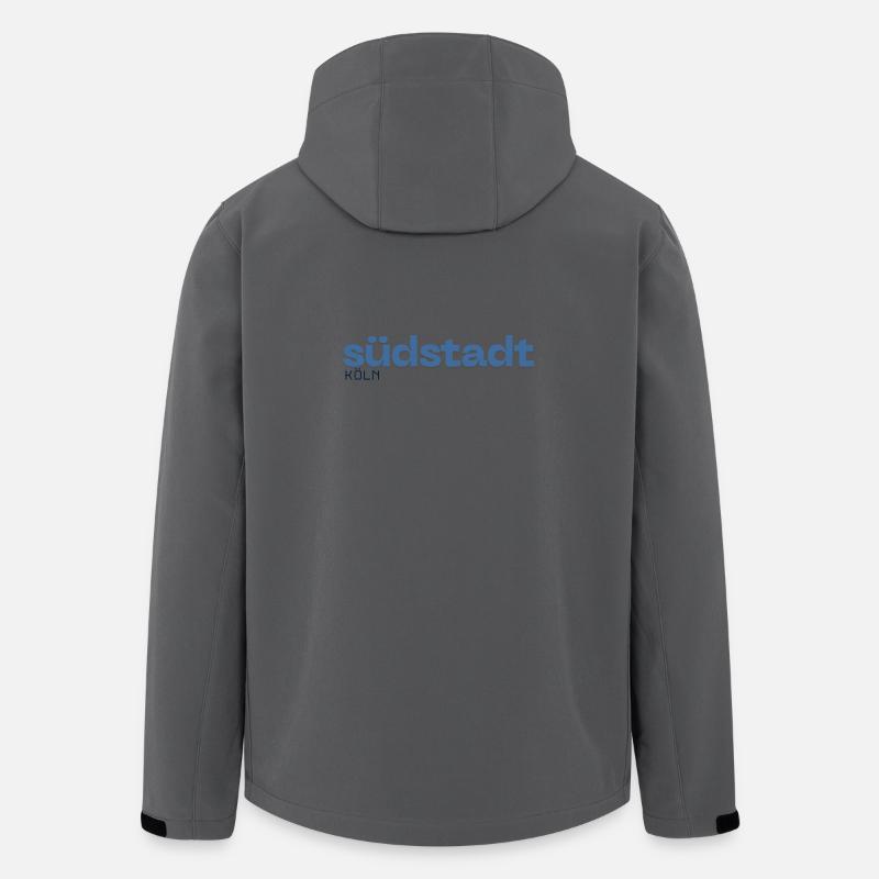 Südstadt Köln - Deutschland - Recycelte Männer Softshell-Jacke von Stanley/Stella - Anthrazit