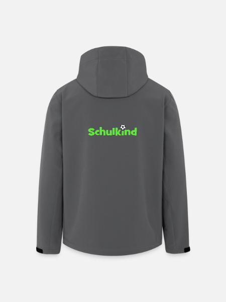 Schulkind mit Fußballball - Recycelte Männer Softshell-Jacke von Stanley/Stella - Anthrazit