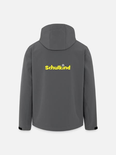 Schulkind Fußballheld Gelb Schwarz - Recycelte Männer Softshell-Jacke von Stanley/Stella - Anthrazit