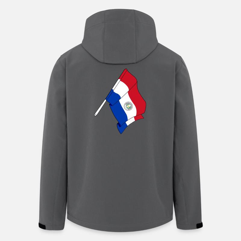 Flagge von Paraguay - Recycelte Männer Softshell-Jacke von Stanley/Stella - Anthrazit